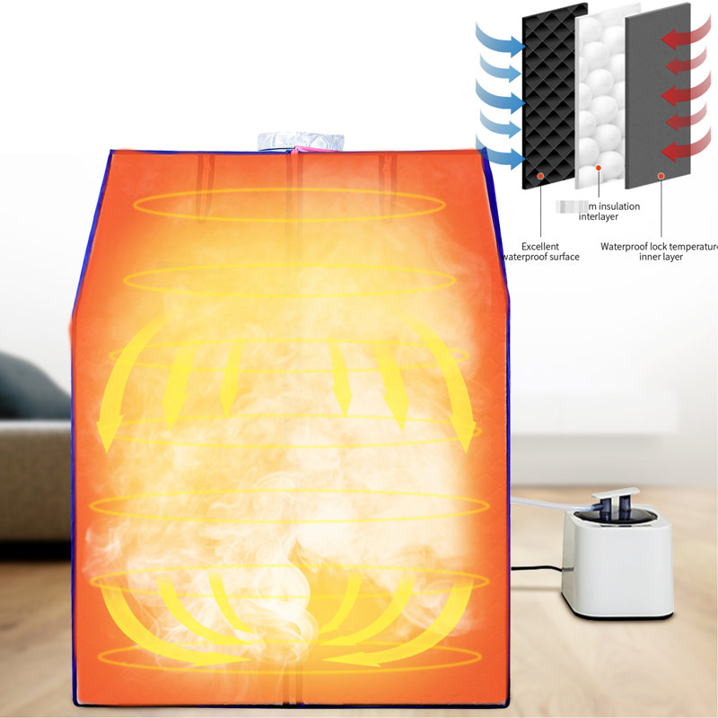 Personal Steam For Home Refresh - Portable Tent With Heater, Chair, Remote 38.01In High X 28.96In Wide Deep Feature Use