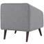 Chaise avec accoudoirs coulissant en noyer foncé / polyester / plastique Living par Modway-1136265548