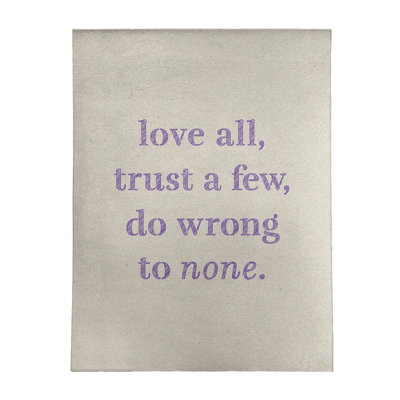 Quotes Chenille Indoor Rug