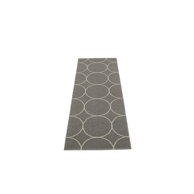 Tapis intérieur / extérieur gris anthracite Boo, Tapis de couloir 2 pi 3 po x 6 pi 6 po, Gris anthracite