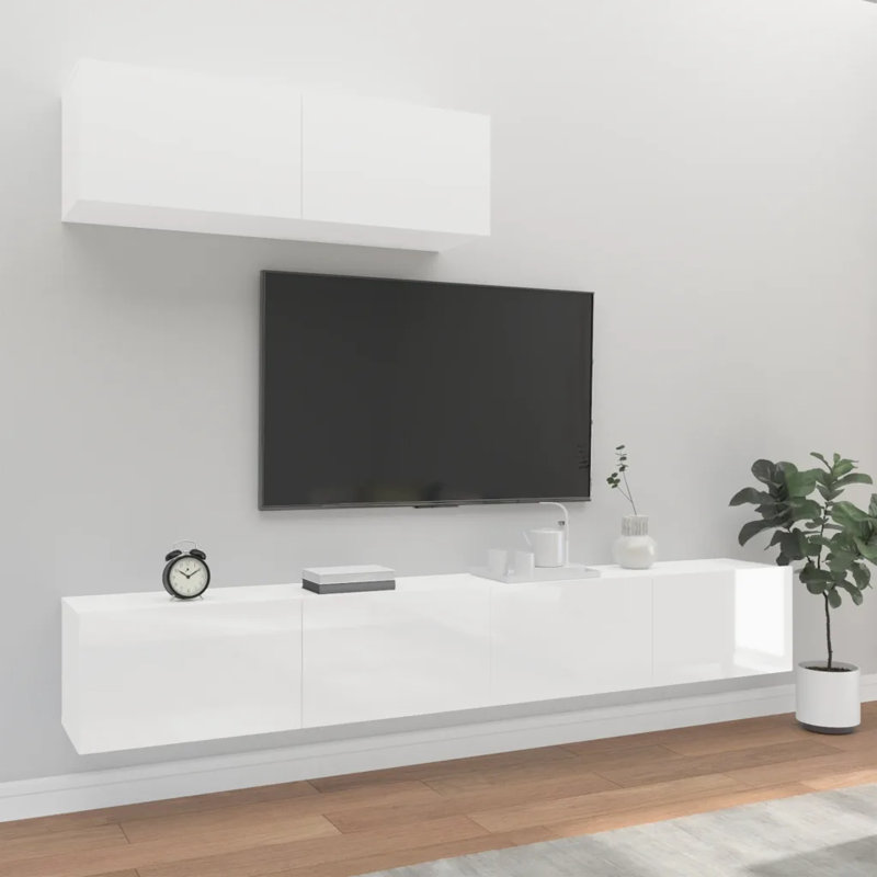 Kahden 3 Piece TV Stand for TVs up to 65", White, 100cm