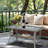 Patio Wicker Coffee Table With Glass Top-1014907960