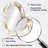 Single Beige Flower IV - Floral Oval Decorative Mirror On Metal-215247025