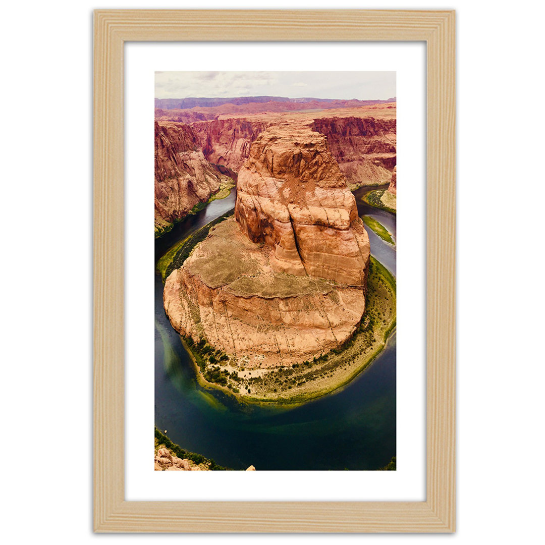 Gerahmter Grafikdruck, Grand Canyon Berge USA