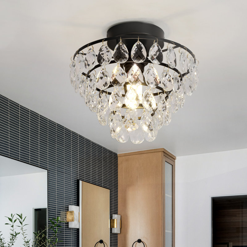 Slana Flush Mount, Matte Black