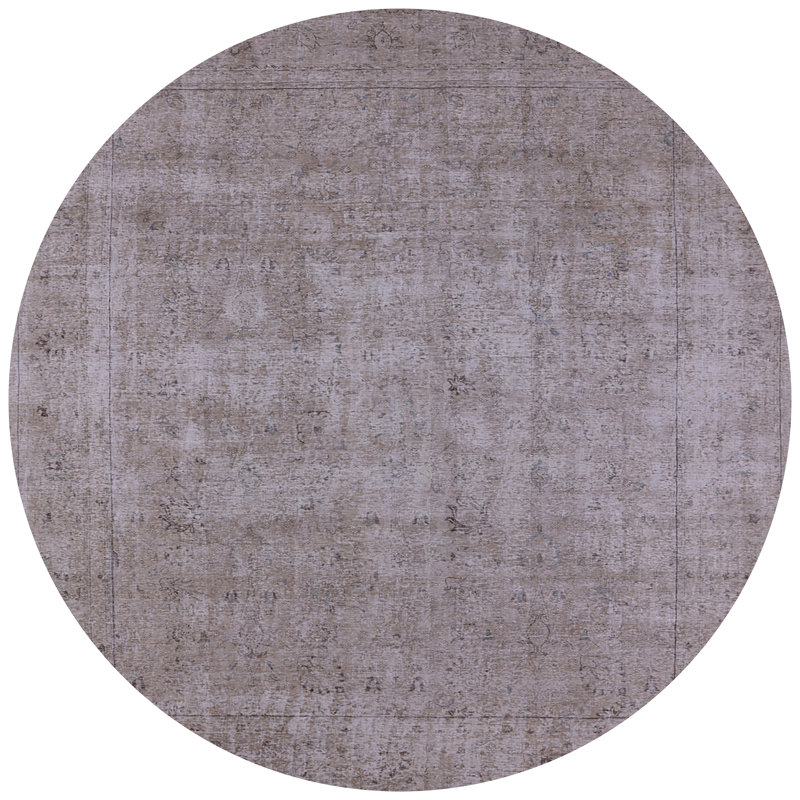 Tapis oriental gris Sherita, Rond 6 pi