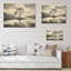 Tranquillité de lac pittoresque - Lacs Lakehouse, art mural sur bois de pin naturel-101402697