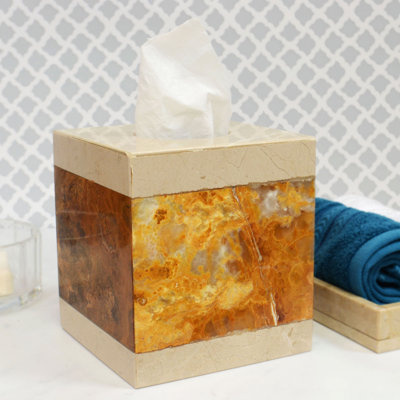 Abbiegale Marble Tissue Box Cover