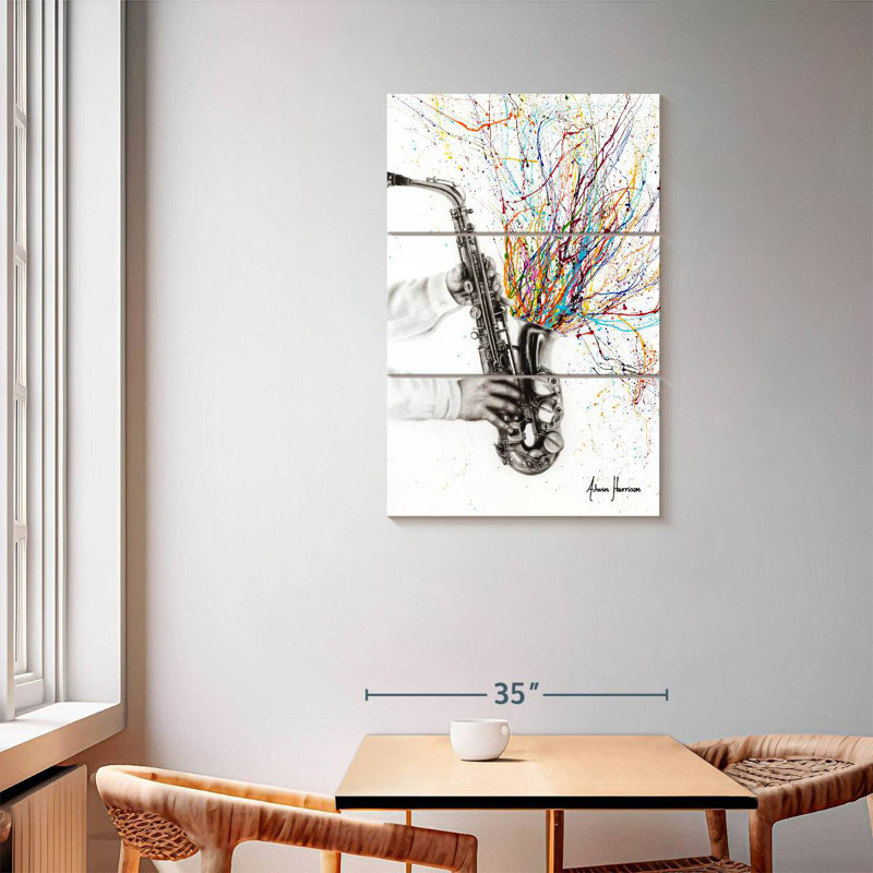 Abarca The Jazz Saxophone, 57" H x 36" W