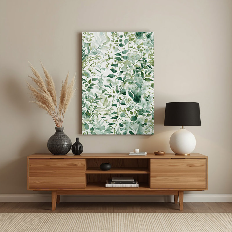 Aquarelle, art mural 88 beige en métal, H 18 po x l 12 po