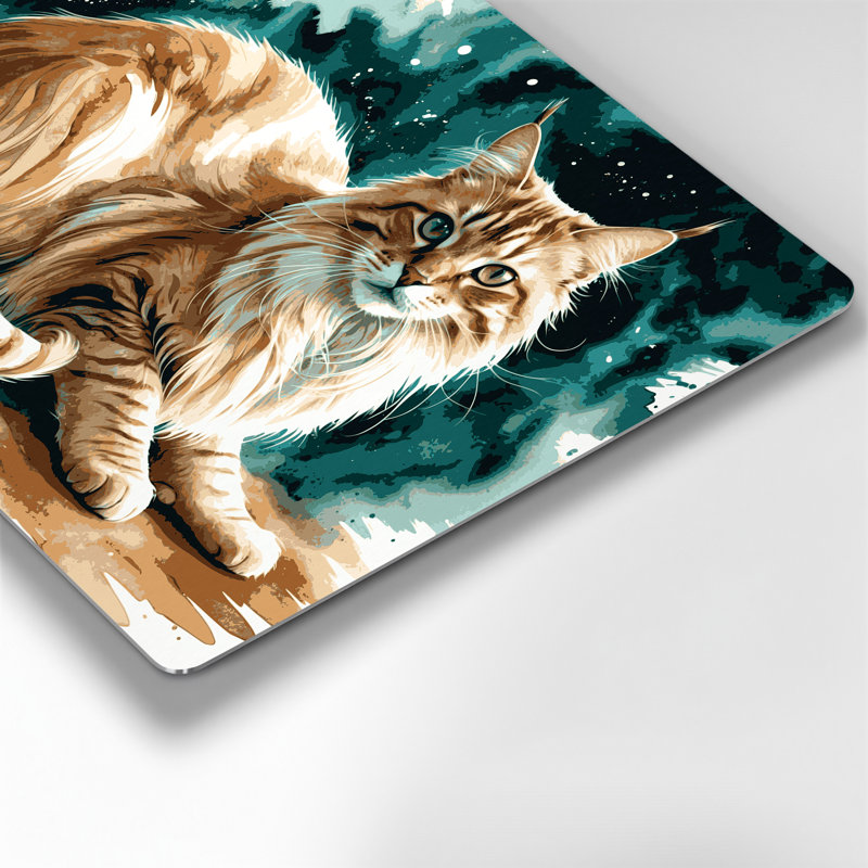 Cats Cyprus Cat Brown Metal Wall Art, 132" H x 168" W x 0.05" D