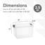 Bacs de rangement Superio avec couvercles, boîtes transparentes de 2,5 pintes pour l'organisation, contenants en plastique empilables - sans BPA, non toxiques, sans odeur, organisateur pour la maison, le bureau, le dortoir, paquet de 6