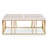 Carmela Mirrored Glass Top Coffee Table