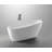55.3" X 28.3" Freestanding Soaking Bathtub-86772436