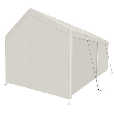 12 Ft.X 20 Ft.White Portable Carport Garage Tent For Outdoor Storage Shelter White