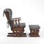 Chaise berçante et repose-pieds Azariyah Konfor-709691557-745961577