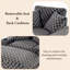 Chaise longue surdimensionnée en velours côtelé avec dossier réglable, station de charge intégrée, porte-gobelet et coussin décoratif-943835390