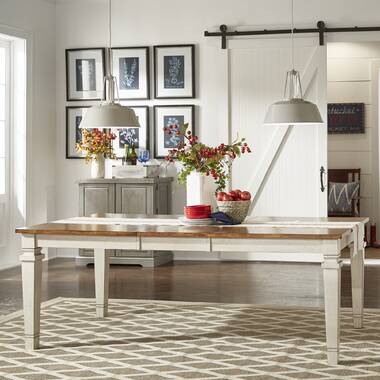 Lark Manor Alyra Extendable Solid Oak Dining Table & Reviews