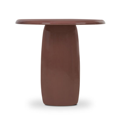 Bossa End Table-Plum Lacquer Resin
