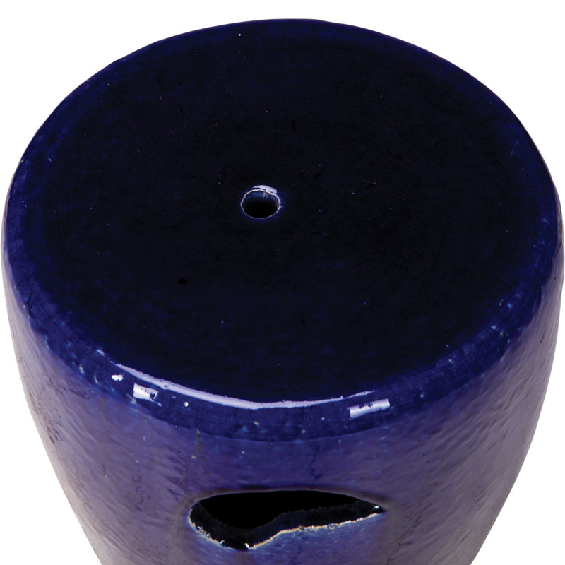 Tabouret de jardin 13 po - bleu cobalt, Bleu de cobalt