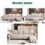 Canapé modulaire 2 pièces Darylle-833289850