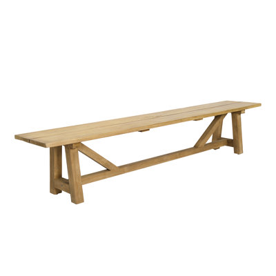 Solid Wood Teak Outdoor Bench