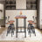 Winnipeg Pine Solid Wood Top Dining Table-149226891-198727015