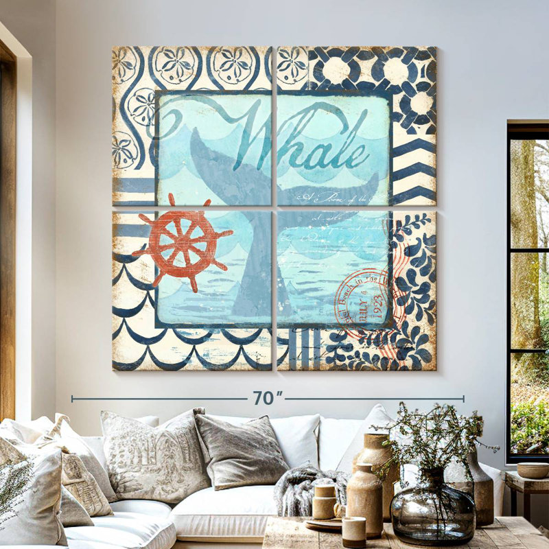 Brampt Ocean Depths Whale Tail, 57" H x 57" W