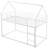 Twin Over Twin House Bunk Bed With Built-In Ladder