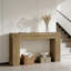 Grand canapé de table, table de couloir en bois, console
