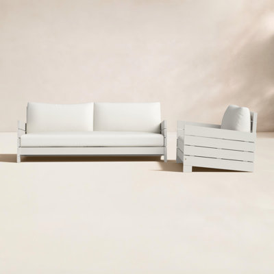 Eucalyptus 3 - Person Patio Conversation Set with Cushions