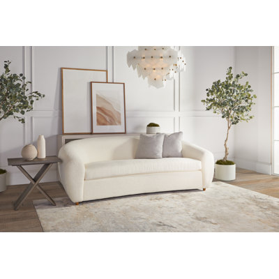 Fletcher Luciano Boucle Sofa, Ivory