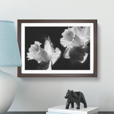 Pair Of Daffodils - Single Picture Frame Print on MDF