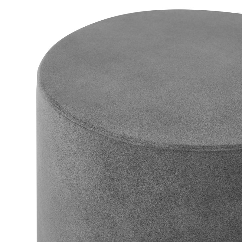 Table d'appoint d'extérieur en béton léger Belsy - Conception cylindrique lisse, Gris anthracite