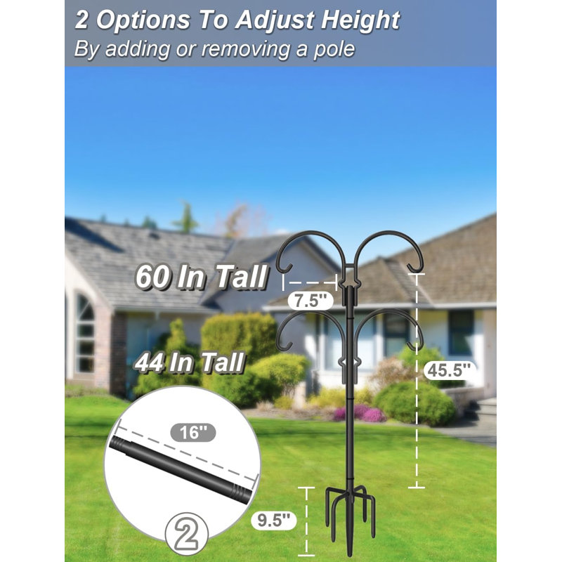 Starlynn Hanging Hook, 60" H x 9.5" W x 9.5" D