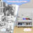 2-in-1 Mobile Storage Shelf - MDF Bookcase with Deep Pockets & Rolling Bins, Multi-Scene Organizer