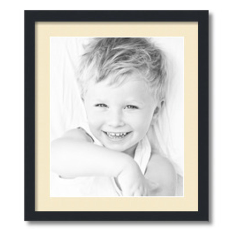 Matte Picture Frame with Mat, Alabaster