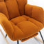 Chaise berçante en tissu avec repose-pieds Teddy-1243860952