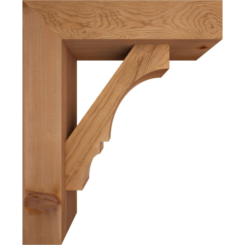 Support de bloc Balboa avec entretoise décalée, 22 X 18, Cèdre rouge occidental de l 5 1/2 po (lisse)