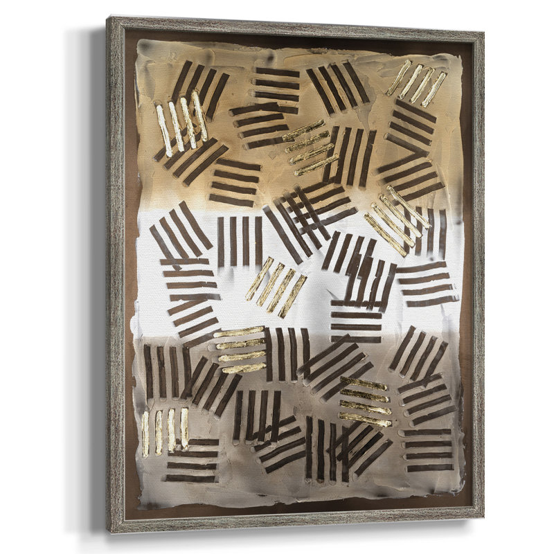 Raffia Palm I, reproduction encadrée - bois massif, H 11 po x l 9 po