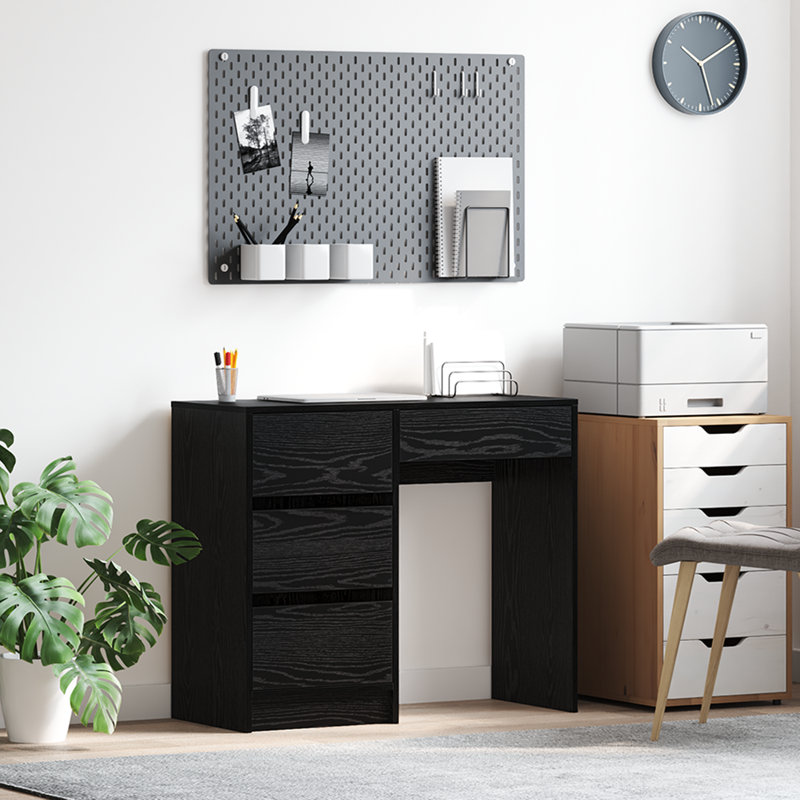 Writing Desk Engineered Wood Medium, Black Oak