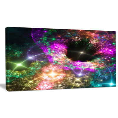 «Pink Cosmic Black Hole», impression sur toile tendue