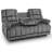 Power Reclining Sofa with Convertible Drop-Down console, Heat and Massage, 3 Seat Recliner Couch-1708699662