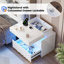 60cm W Manufactured Wood Bedside Table-336336147