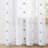 Embroidered Pentagram Light Filtering Sheer Curtains (Set of 2)-1157244850-1157244854