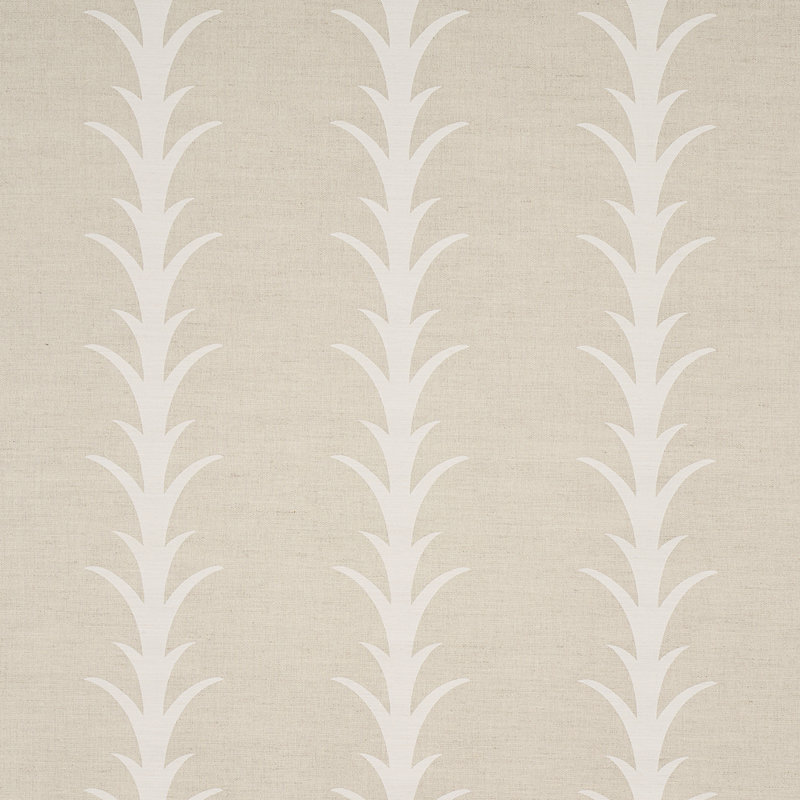 Tissu à rayures acanthe, Naturel