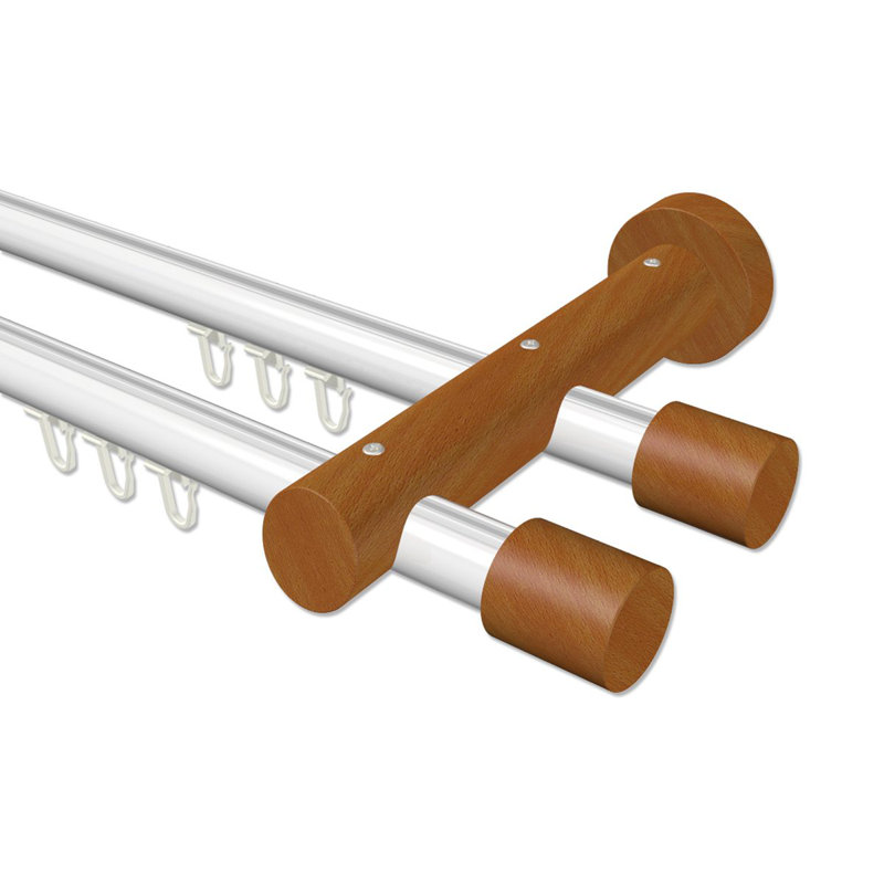 Mattapoisett Curtain Pole Set, 5cm H x 240cm W x 18cm D
