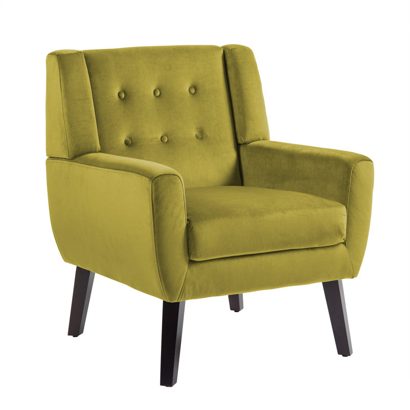 Fauteuil Jaqueze, Velours vert performance