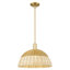 Cidalino - Mini-luminaire suspendu 1 lumière avec abat-jour tressé - Abat-jour-276928163-276928183