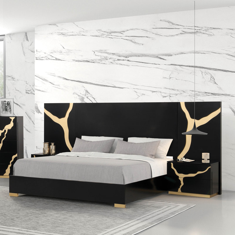 Ensemble de chambre à coucher 3 pièces Heckstall, Grand